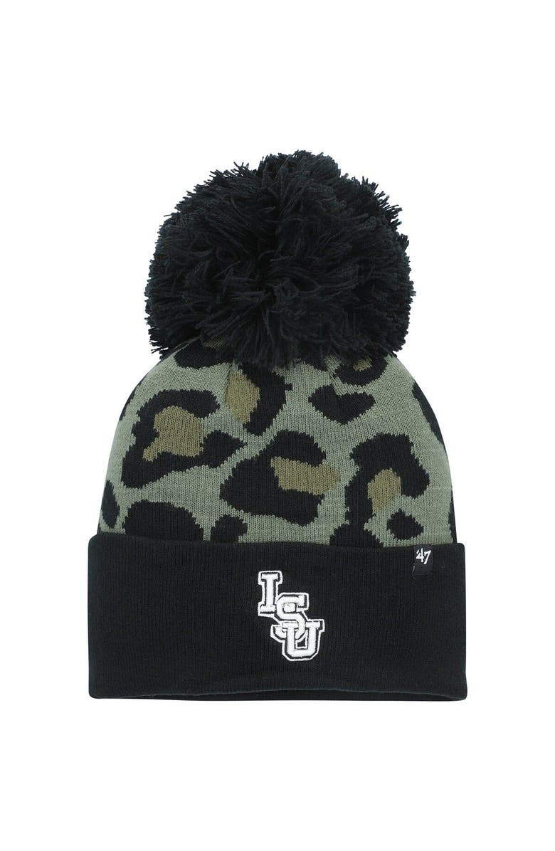 '47 Women's '47 Green LSU Tigers Bagheera Cuffed Knit Hat with Pom, Main, color, Green