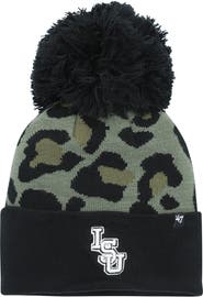 '47 Women's '47 Green LSU Tigers Bagheera Cuffed Knit Hat with Pom