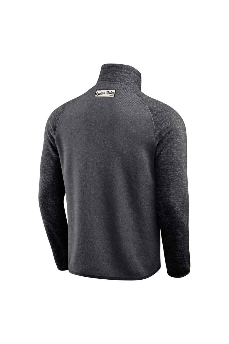 Men's Darius Rucker Collection by Fanatics Black Las Vegas Raiders Tonal Quarter-Zip Jacket, Alternate, color, Black