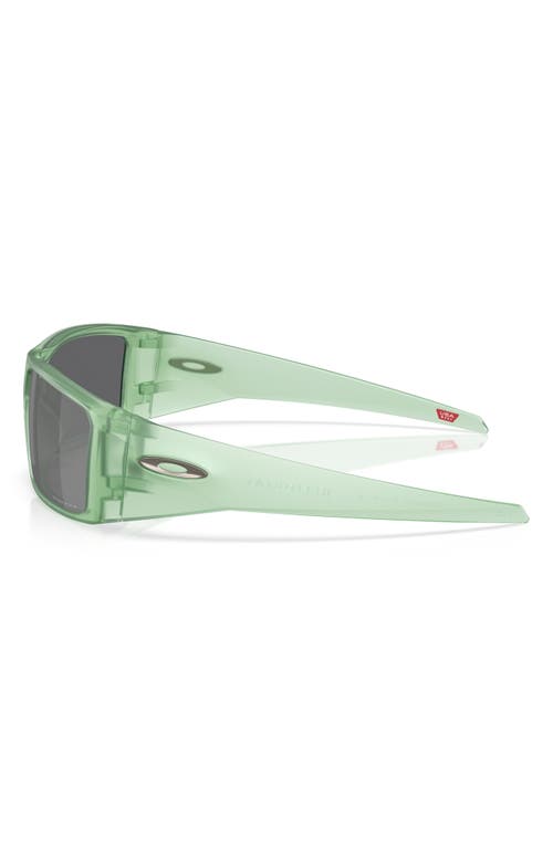 Oakley Heliostat 61mm Prizm™ Rectangular Sunglasses In Black Green