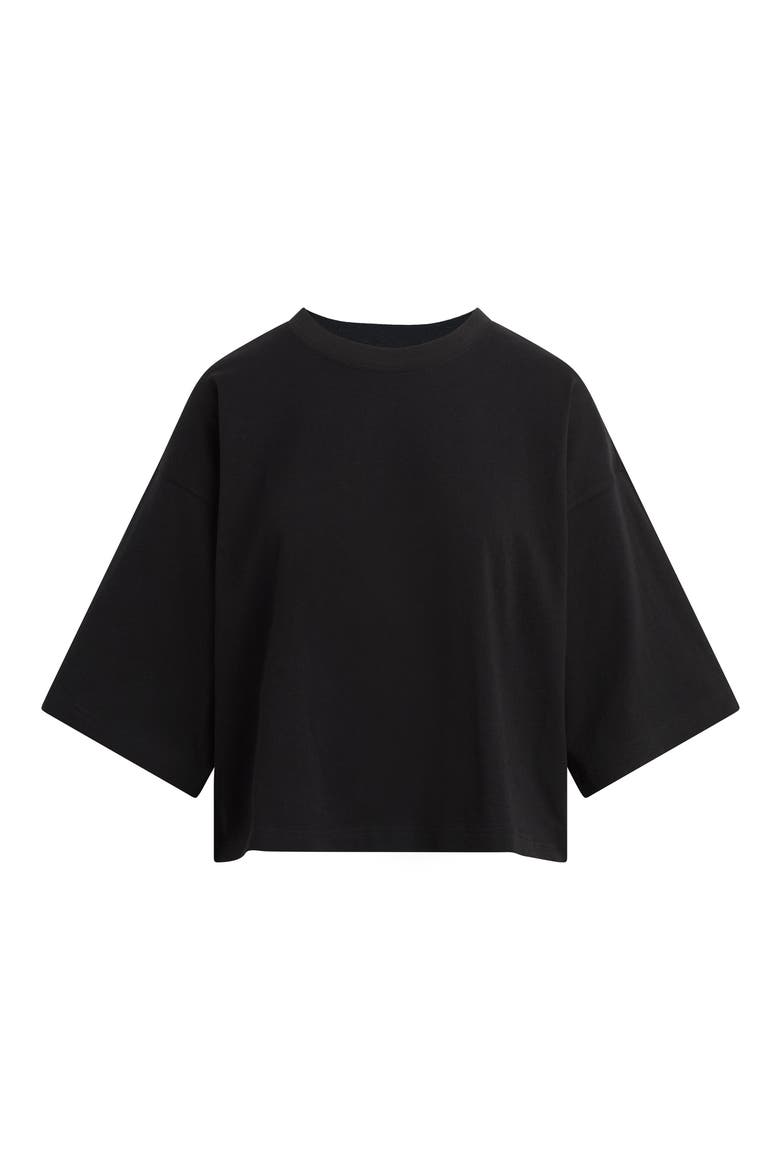 The Over It Organic Cotton Tee, Alternate, color, BLACK