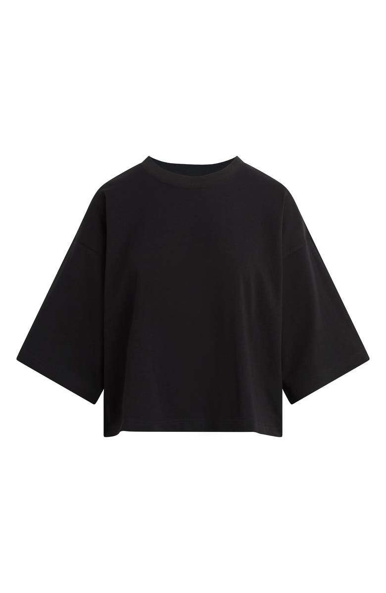 Favorite Daughter The Over It Organic Cotton Tee, Main, color, Black