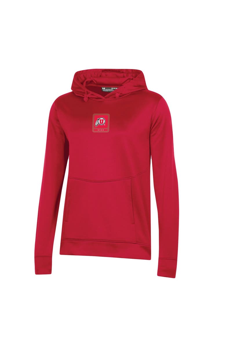 Under Armour Women's Under Armour Red Utah Utes 2023 Sideline Performance Pullover Hoodie, Alternate, color, Red