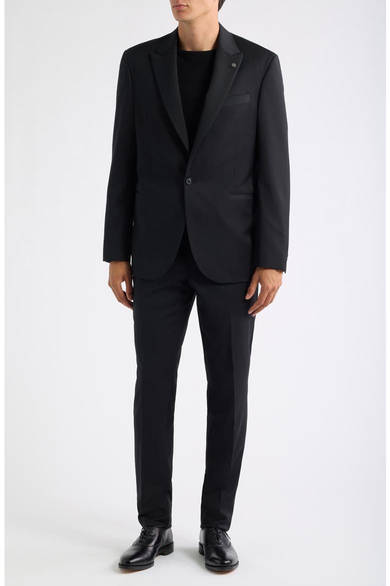 Ryder Tuxedo Jacket, Alternate, color, BLACK
