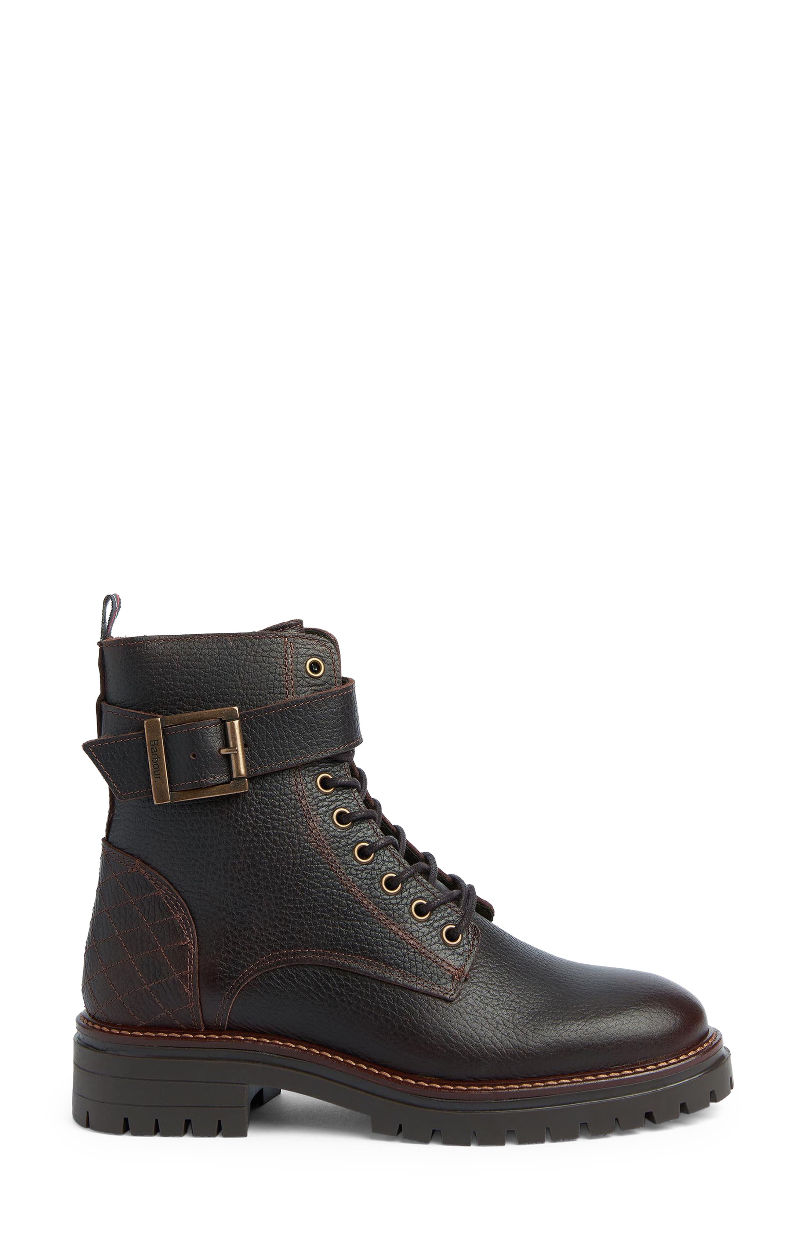 Heidi Combat Boot, Alternate, color, BROWN