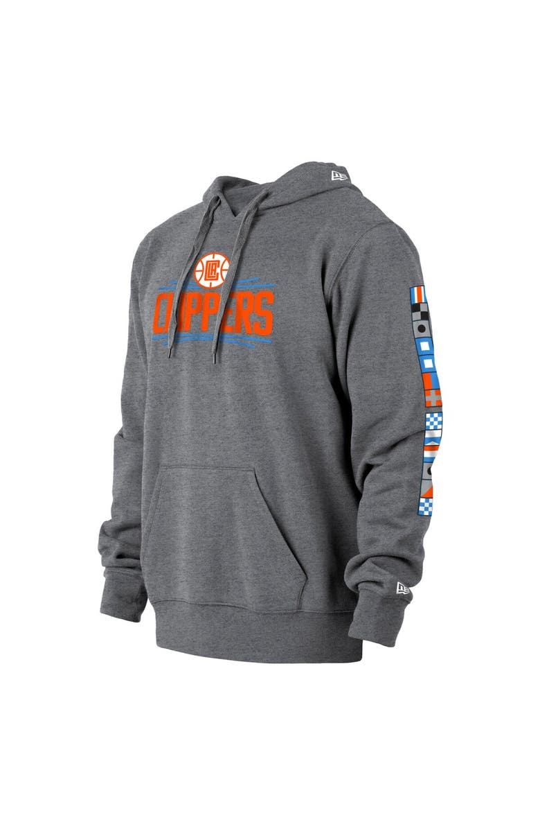 New Era Men's New Era Gray LA Clippers 2021/22 City Edition Pullover Hoodie, Alternate, color, 