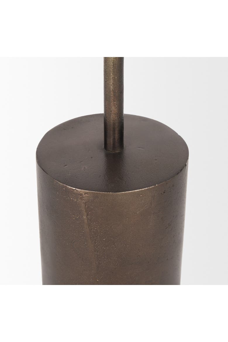 Petria Antiqued Textured Metal Taper Candle Holders, Alternate, color, Antiqued Gold