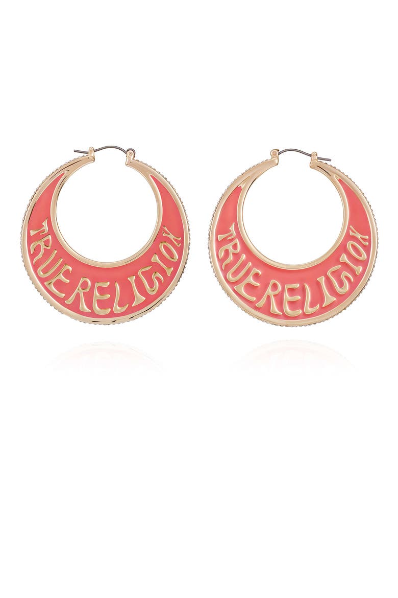 Logo hoop, Main, color, ROSEGOLDTONE