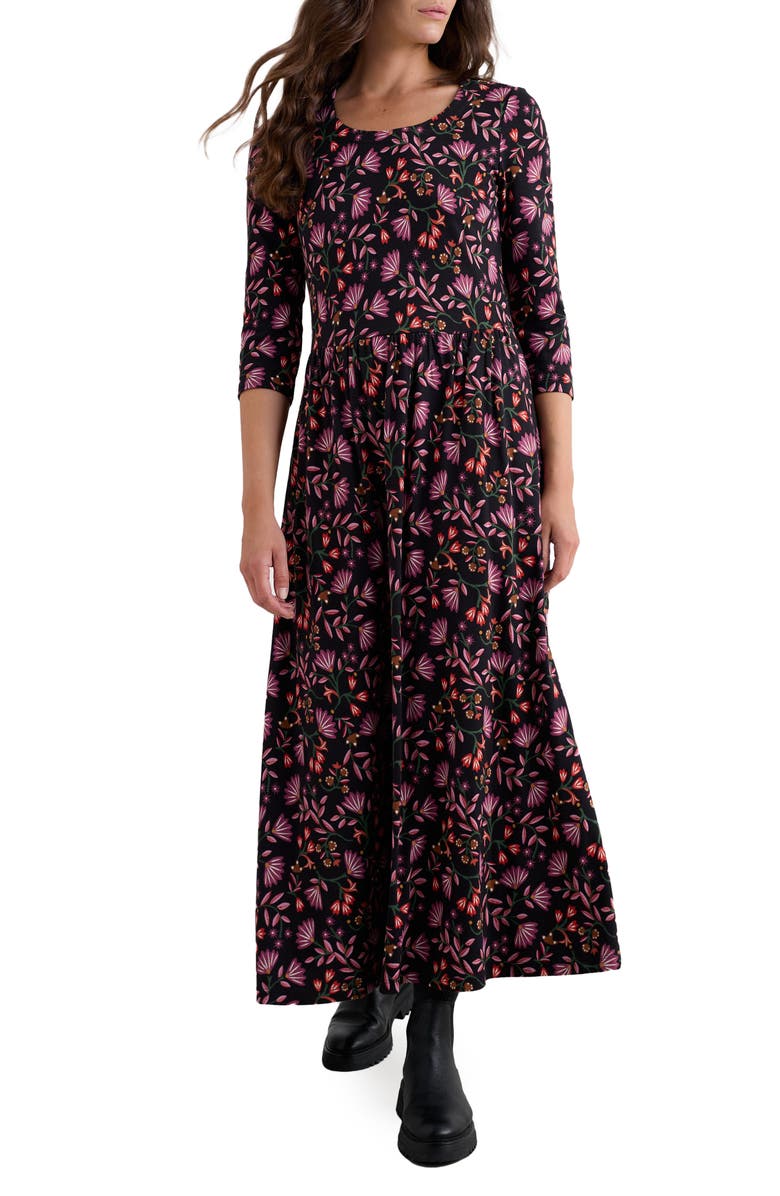 Seasalt Cornwall Emily Floral Print Maxi Dress, Main, color, 