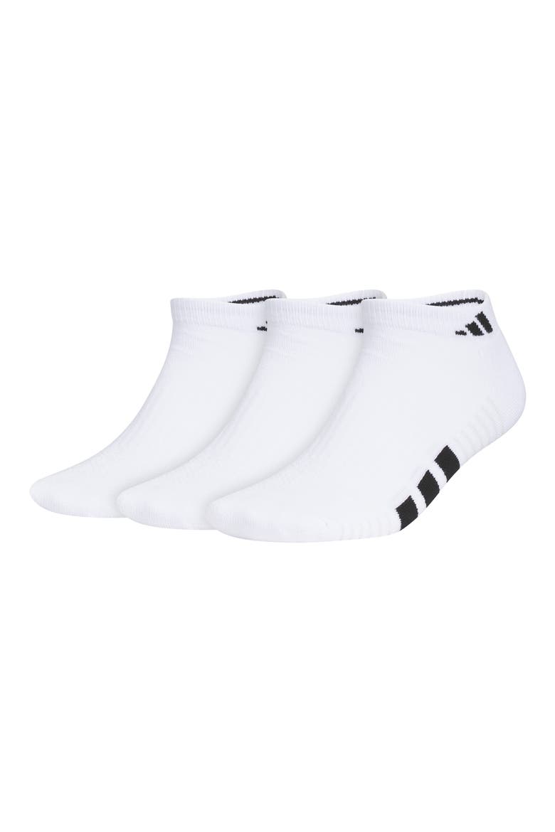 Cushioned 4.0 3-Pack Ankle Socks, Main, color, WHITE/ BLACK/ CLEAR GREY