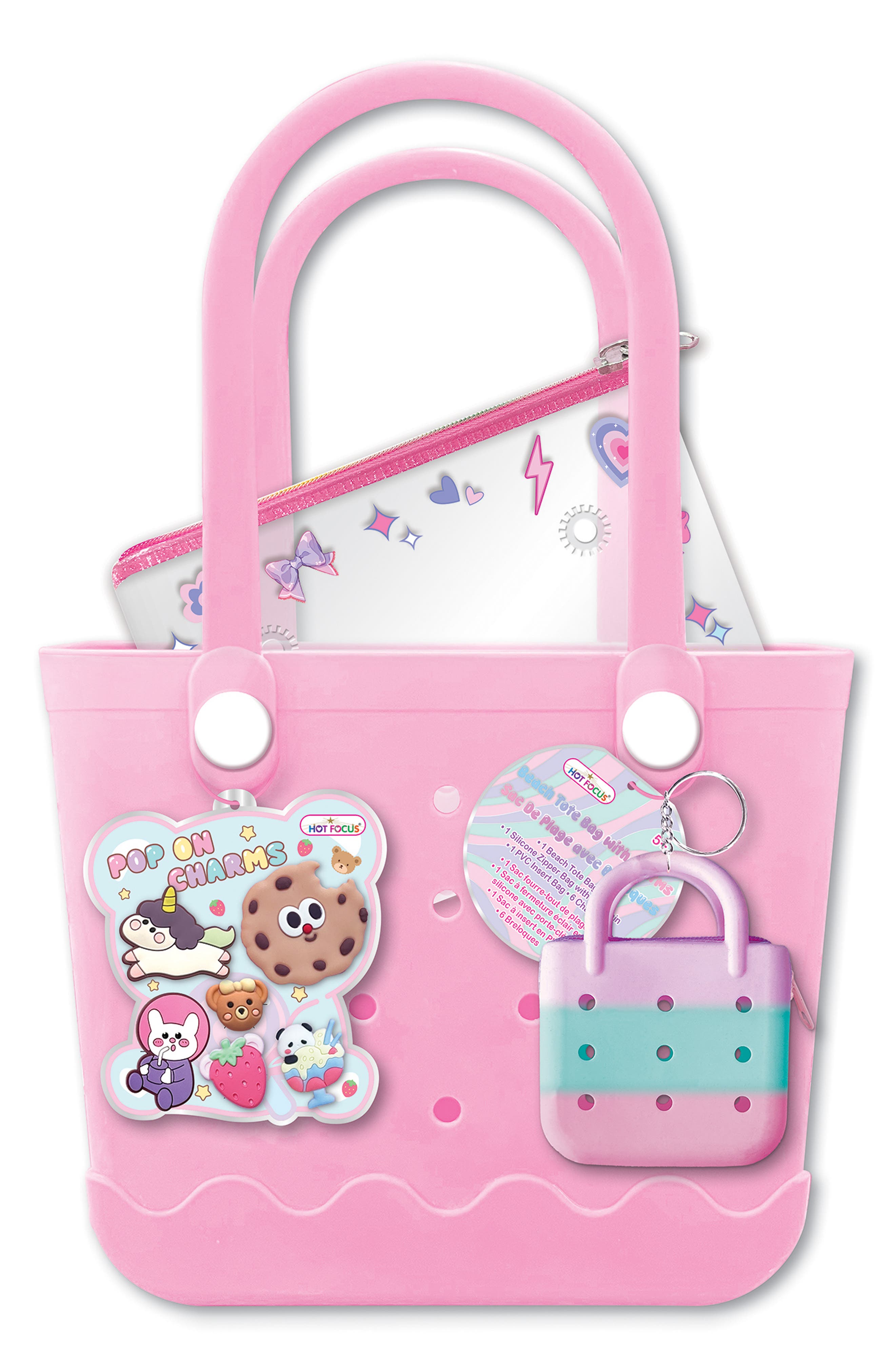 HOT FOCUS - Kids Stylish Insulated Water Repellent Lunch Bag with Fun Keychain main image 0