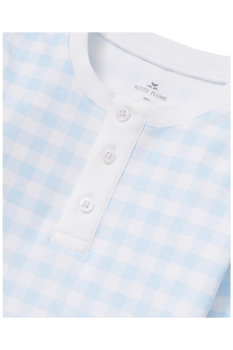Fitted Check Pajamas, Alternate, color, BLUE