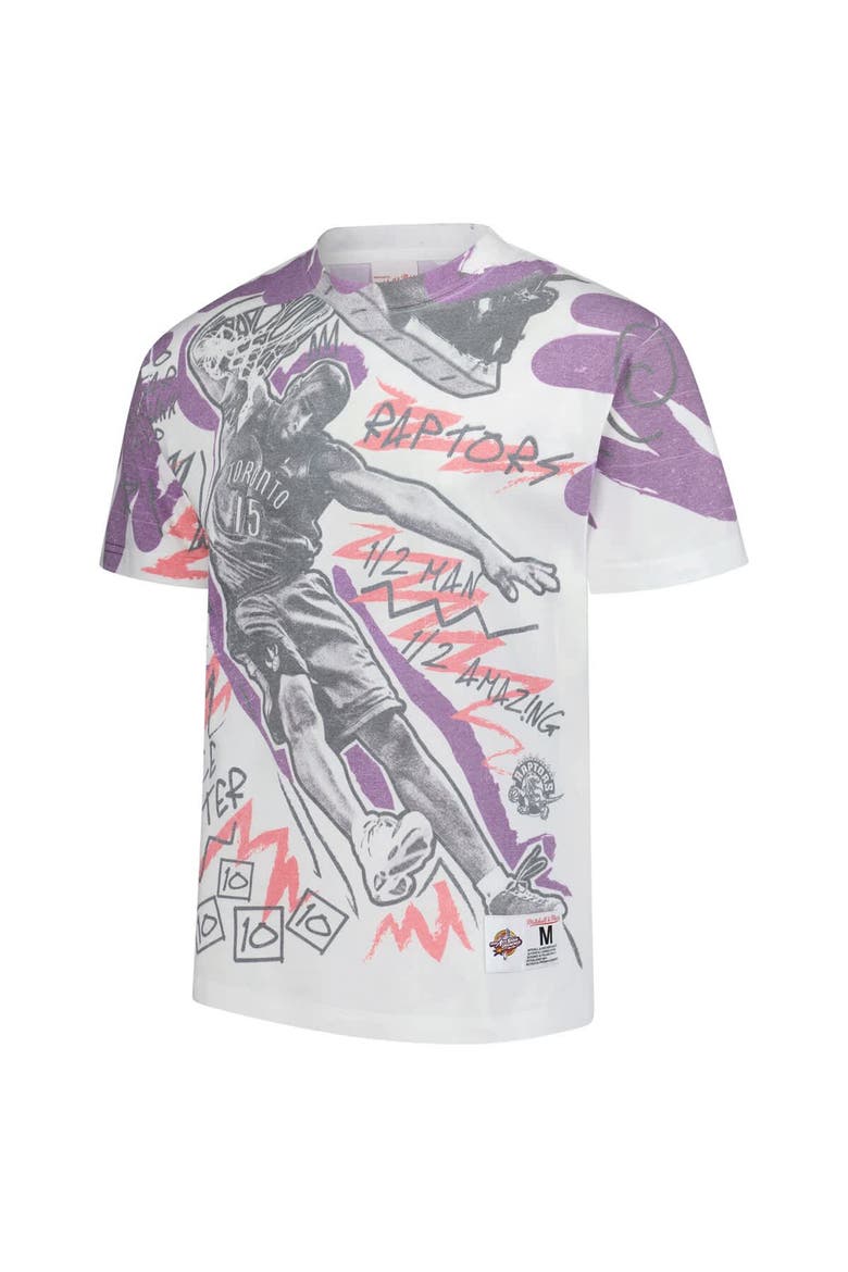 Men's Mitchell & Ness Vince Carter White 2000 NBA All-Star Game Showstopper T-Shirt, Alternate, color, White