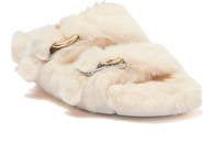 JSlides Bree Faux Fur Slide Sandal