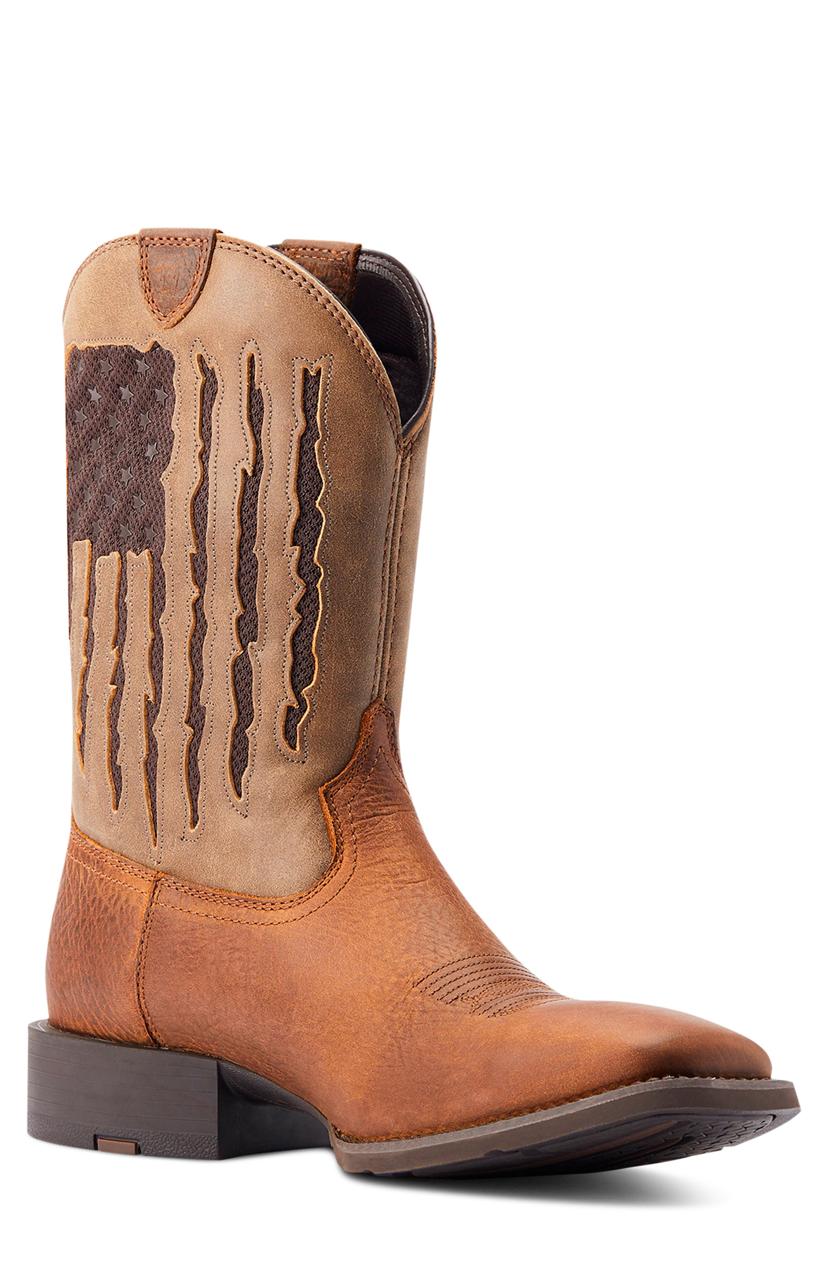 Ariat Sport My Country VentTEK<sup>™</sup> Western Boot, Alternate, color, Faithful Brown