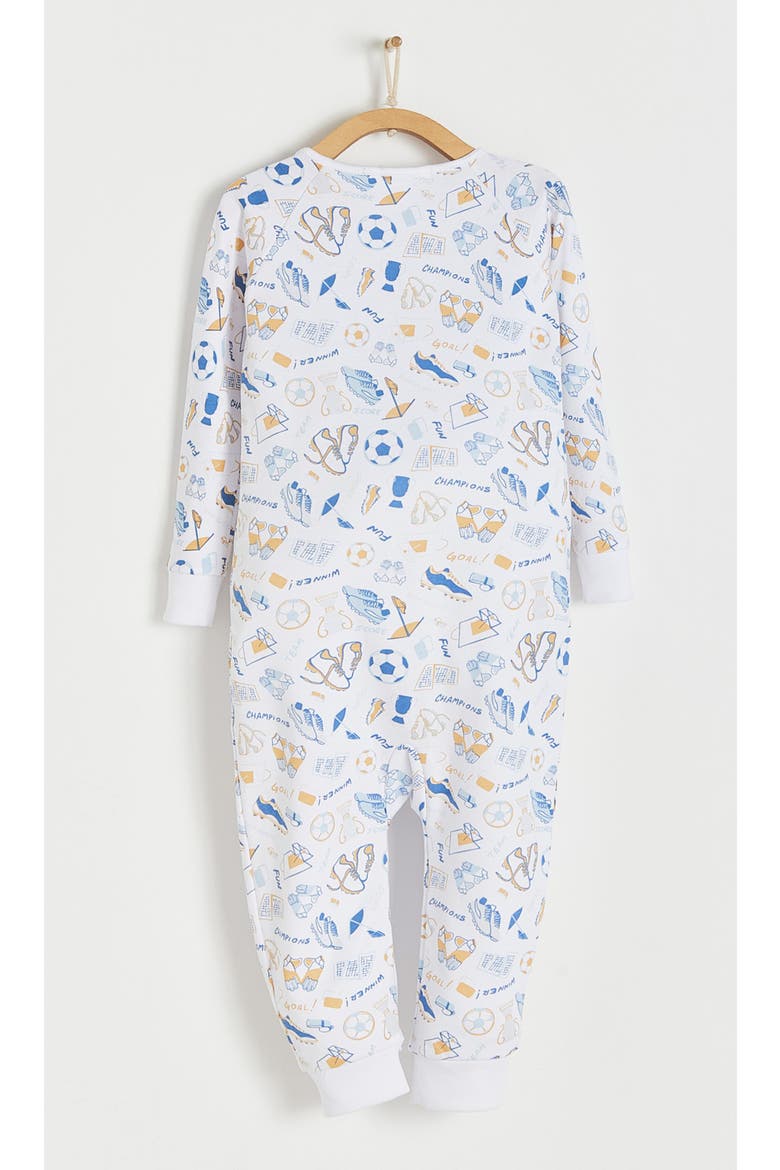 Premium Peruvian Pima Cotton Inter Snug Fit Zip Footless Pajama for Infant, Alternate, color, FULL PRINT