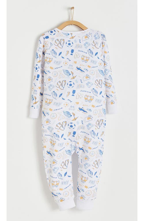 Babycottons Inter Snug Zip Footless Pajama In Full Print