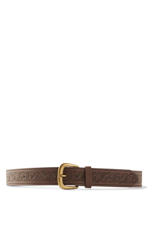 Cotton On Stamped Belt In Brown