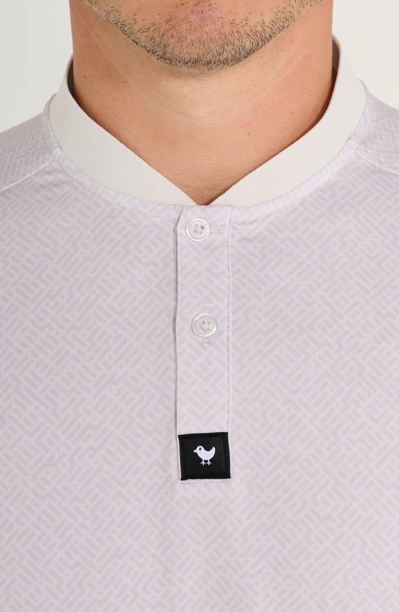 Bad Birdie Blade Collar Performance Golf Polo, Alternate, color, Cadet White Onyx