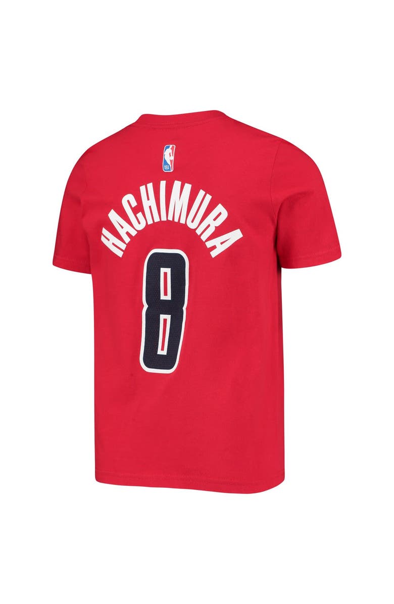 Outerstuff Youth Rui Hachimura Red Washington Wizards Name & Number T-Shirt, Alternate, color,