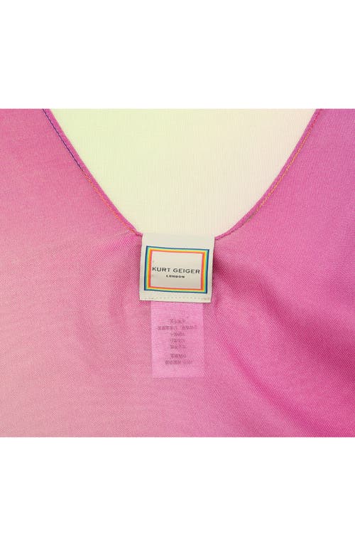 Kurt Geiger London Classic Rainbow Ruana In Multi