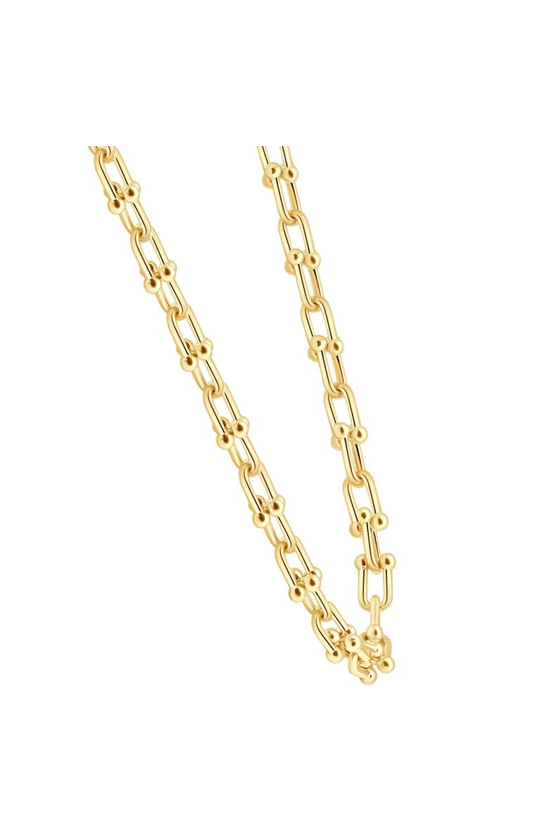 Bliss Diamond 14k Gold Women's 24" Chain Necklace 26 Grams 7.5mm Thick, Alternate, color, 14K Yellow Gold