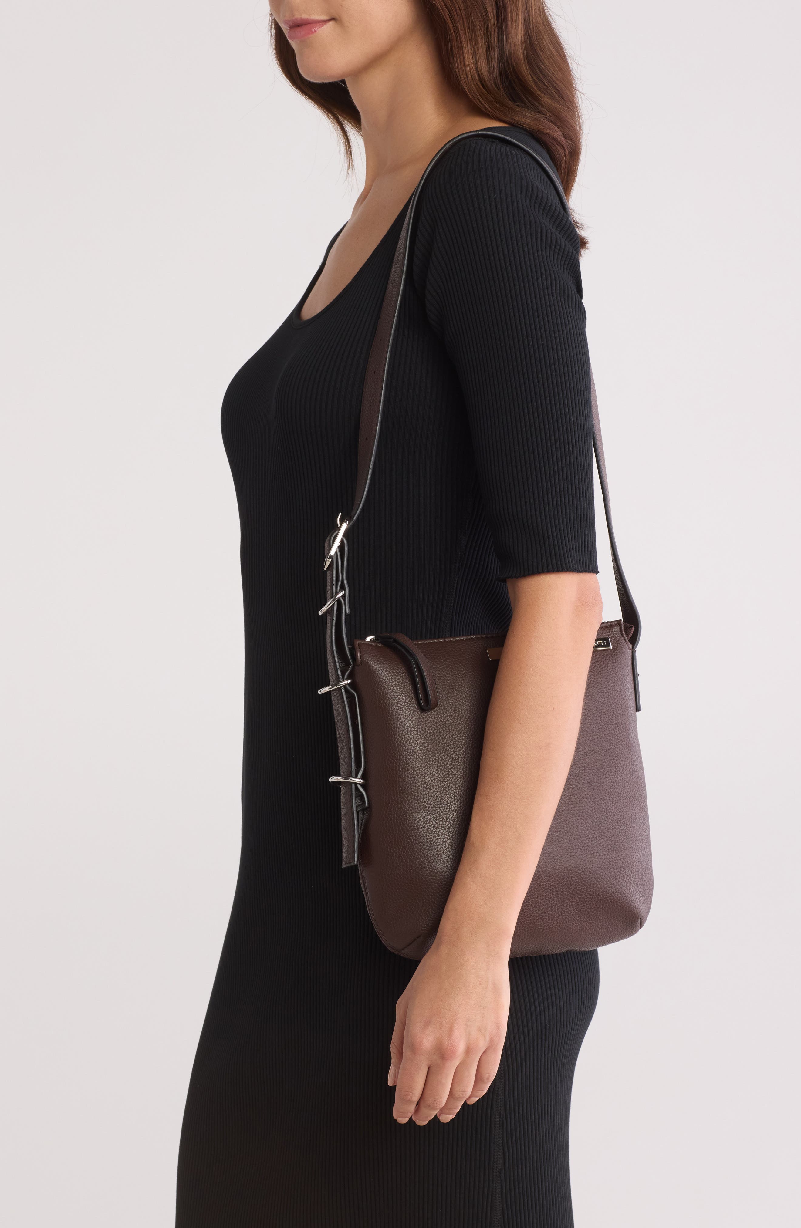Tahari Monroe Top Zip Crossbody Bag, Alternate, color, 