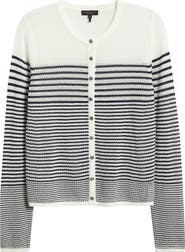 rag & bone Daisy Stripe Cotton Blend Cardigan