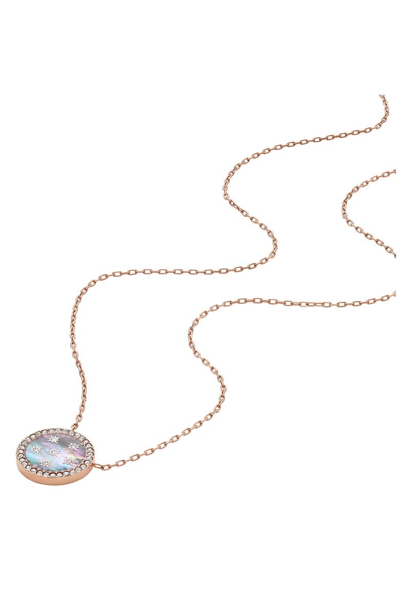 Merrit Mother of Pearl Pendant Necklace, Alternate, color, GOLD