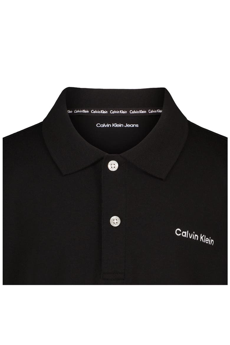 Kids' Logo Cotton Polo, Alternate, color, BLACK