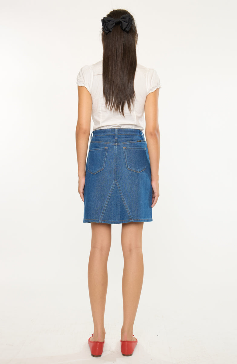 KanCan Trina High Rise Skirt, Alternate, color, Medium Wash