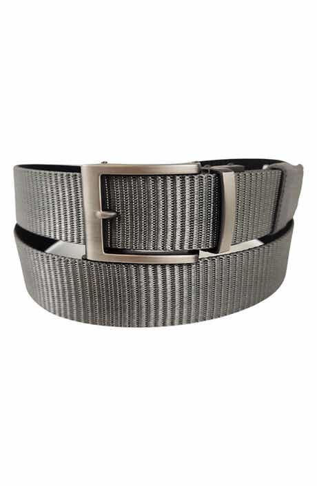 Vince Camuto Reversible Ratchet Buckle Web Belt