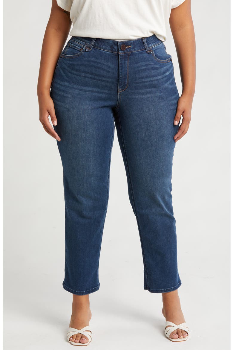 High Waist Boyfriend Jeans, Main, color, BLUE