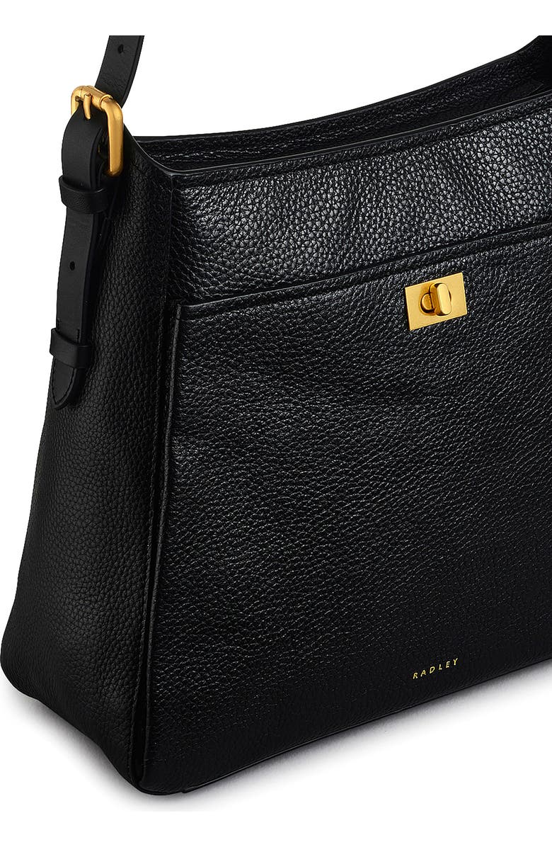 Radley Brook Avenue Medium Zip Top Shoulder Bag, Alternate, color, Black