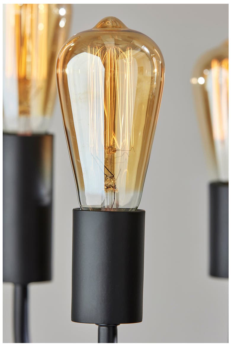 Rory Floor Lamp, Alternate, color, BLACK