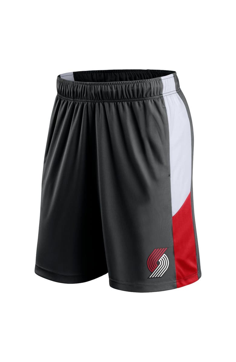 FANATICS Men's Fanatics Branded Black Portland Trail Blazers Champion Rush Practice Performance Shorts, Alternate, color,