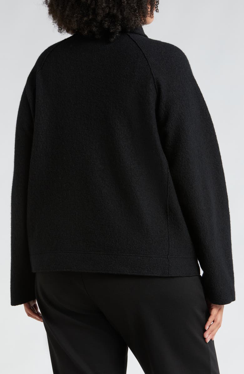 Eileen Fisher Wool Motorcycle Jacket, Alternate, color, 