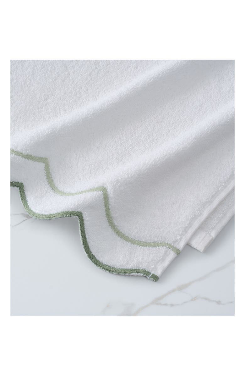 Peri Home Scallop 4-Piece Towel Set, Alternate, color, Sage