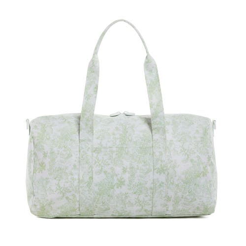Trvl Design Bunny Toile Duffel In Green