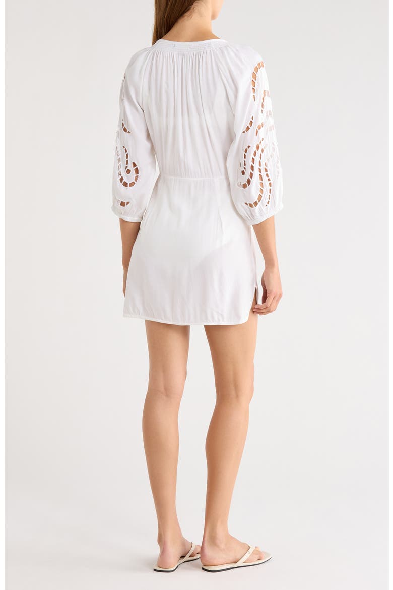 Alice Cover-Up Chemise, Alternate, color, OFF WHITE