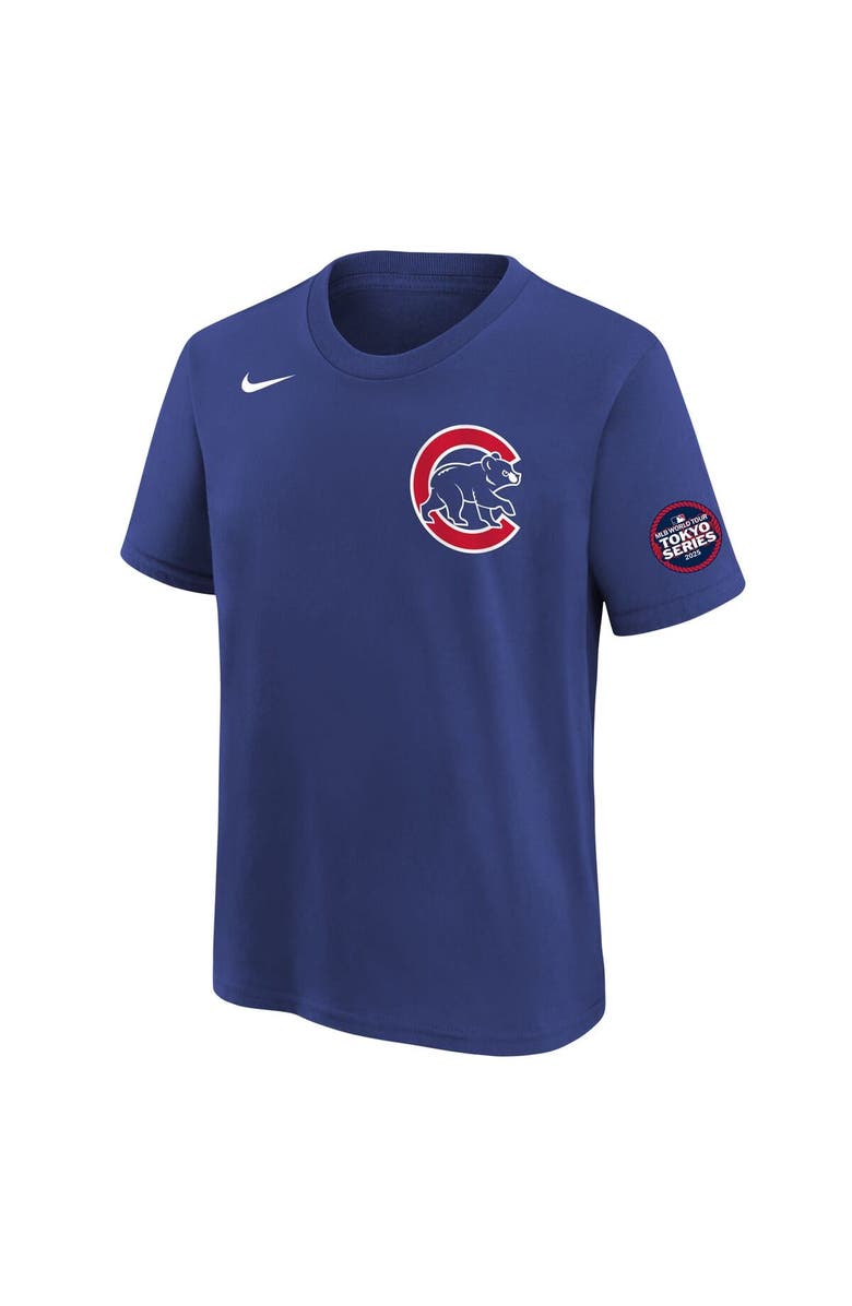 Nike Youth Nike Seiya Suzuki Royal Chicago Cubs 2025 MLB World Tour: Tokyo Series Name & Number T-Shirt, Alternate, color,