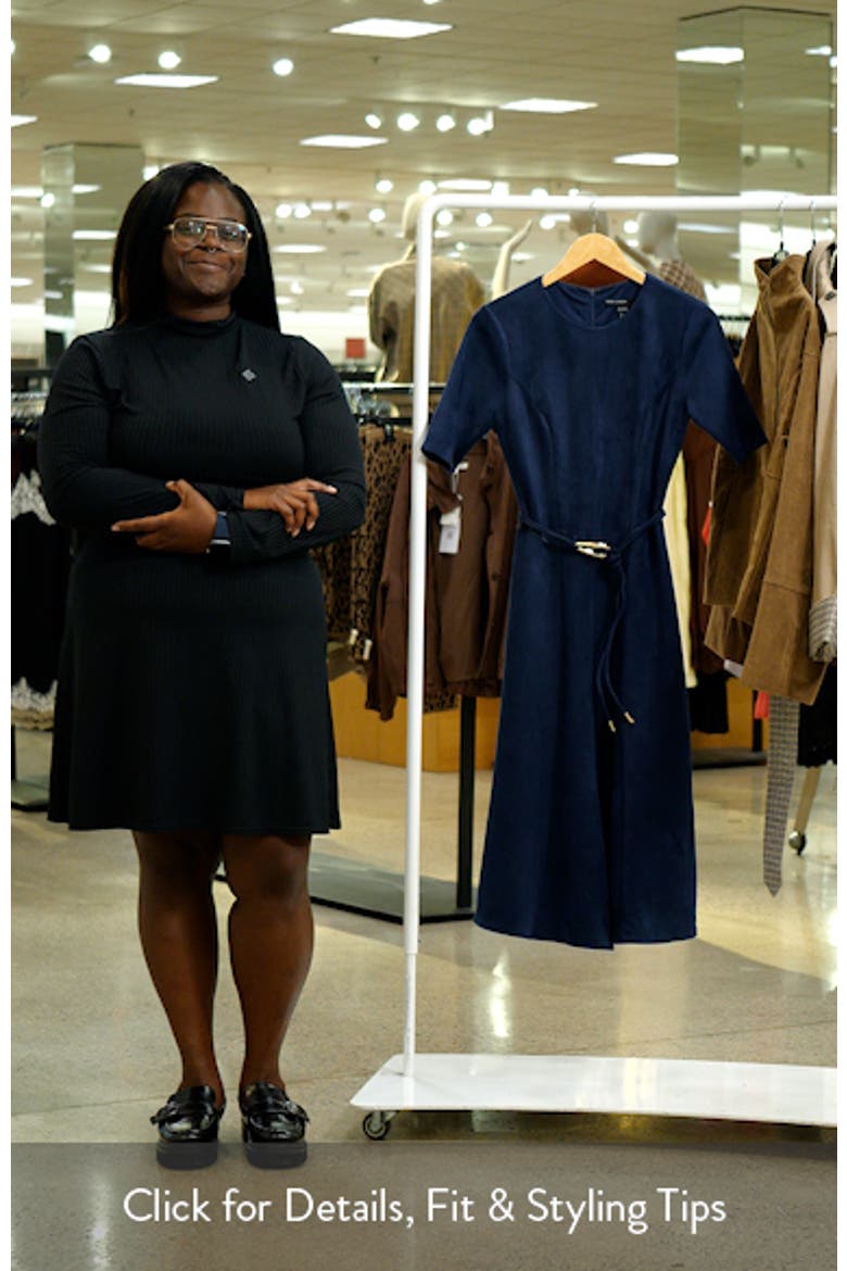 Belted Velvet Midi Dress video