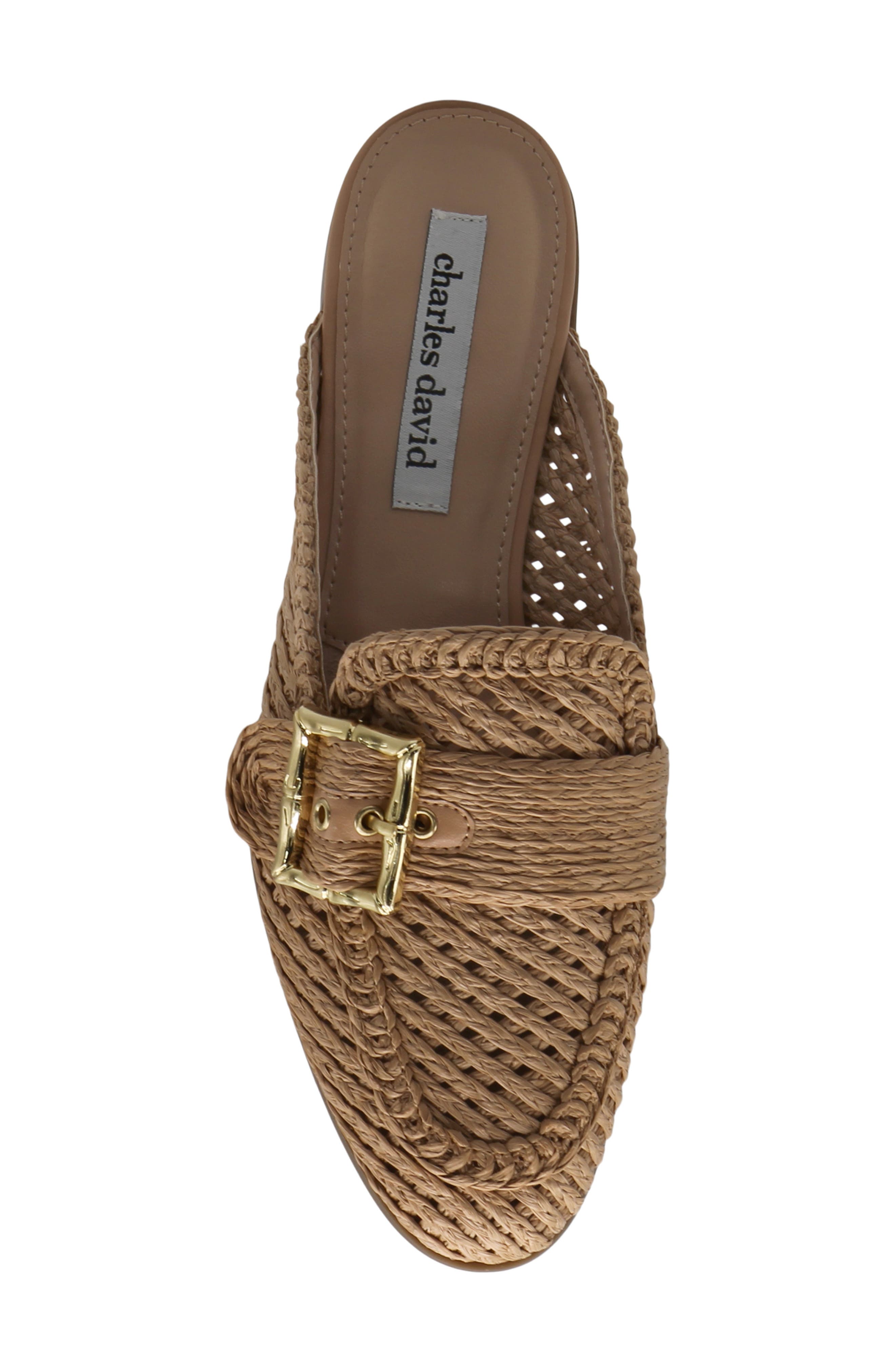 Charles David Felice Raffia Mule, Alternate, color, 