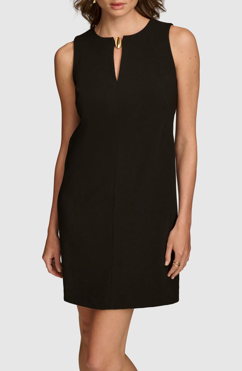Donna Karan New York Keyhole Neck Minidress, Alternate, color, 