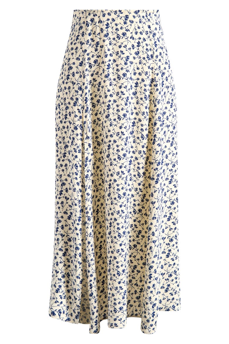 Zoe Floral Midi Skirt, Main, color, MYKONOS