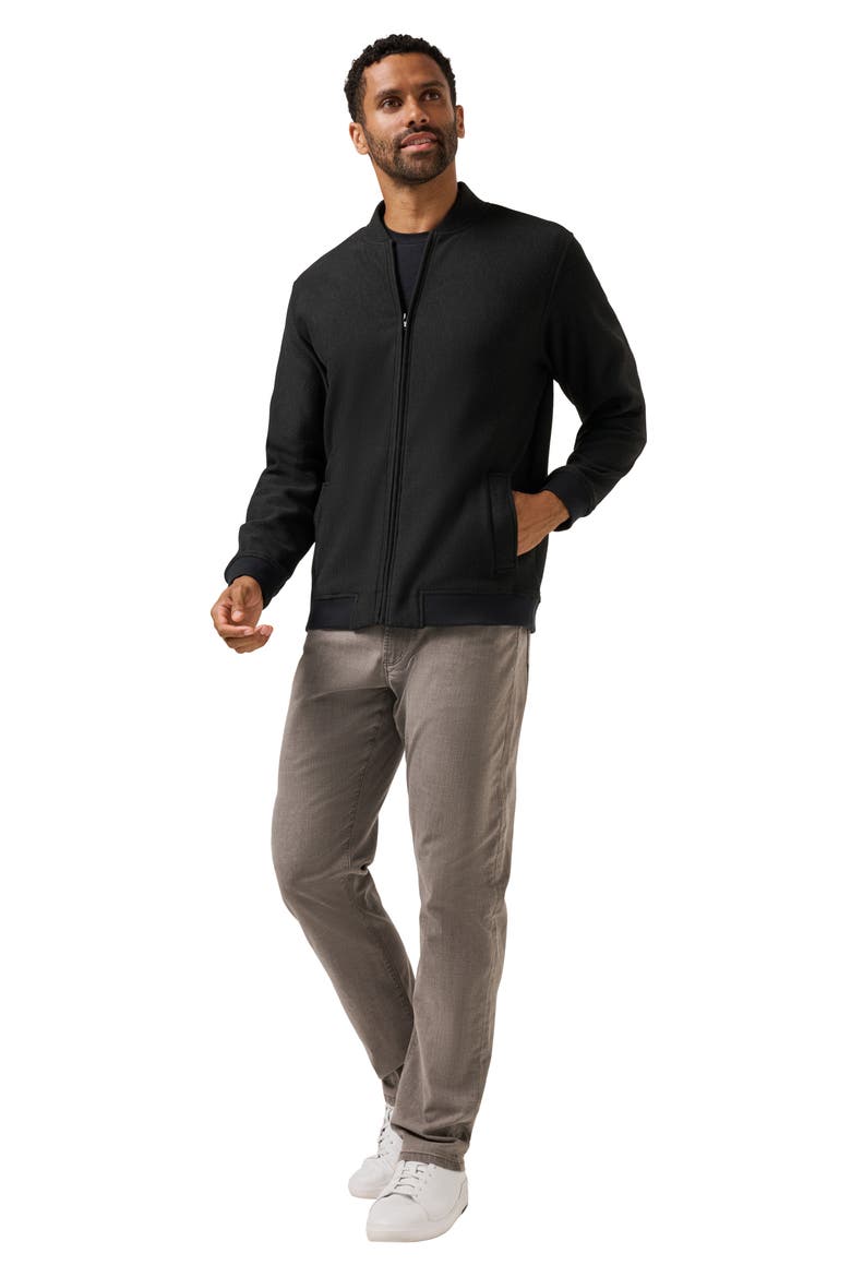 Social Club Bomber Jacket, Alternate, color, HEATHER BLACK