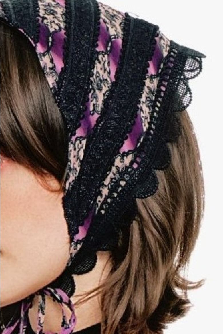 Cameo Stripe Headscarf, Alternate, color, Orchid
