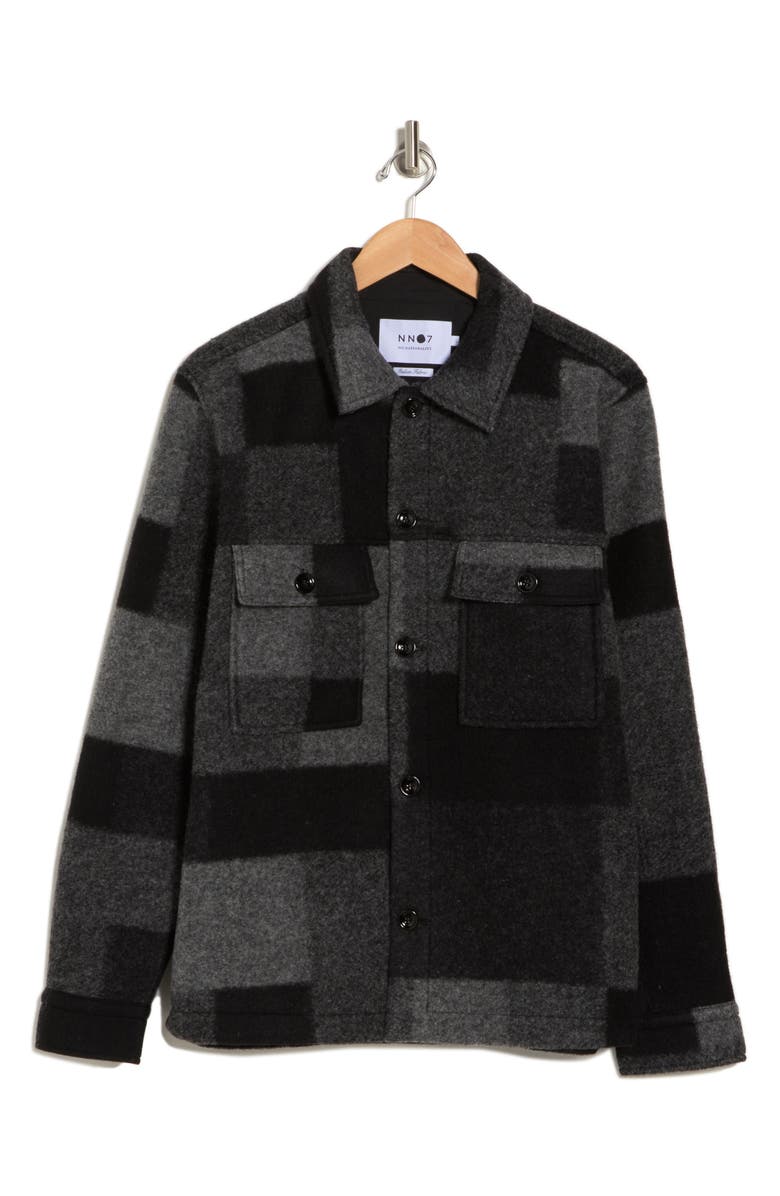 NN07 Wilas Wool Blend Shirt Jacket, Alternate, color, 