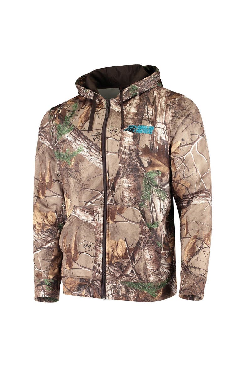Men's Dunbrooke Realtree Camo Carolina Panthers Trophy Tech Fleece Full-Zip Hoodie, Alternate, color, Realtree Camo
