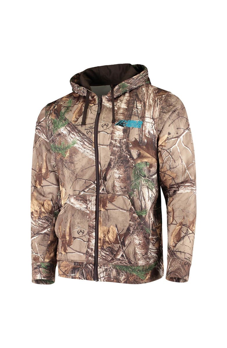 DUNBROOKE Men's Dunbrooke Realtree Camo Carolina Panthers Trophy Tech Fleece Full-Zip Hoodie, Alternate, color, 